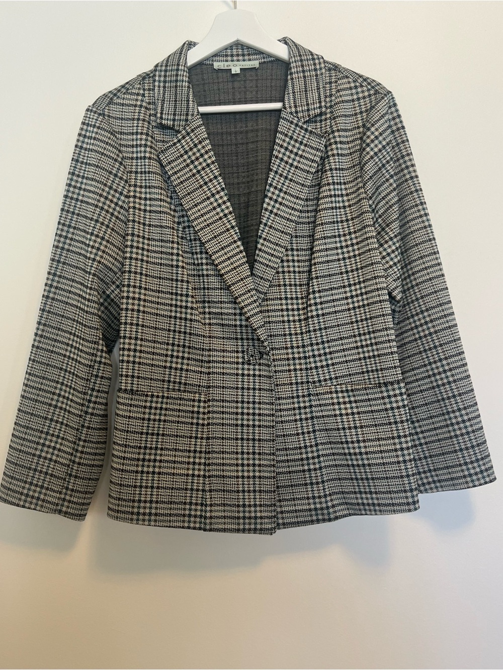cleo Black & White Glen Plaid Blazer Jacket | Workwear